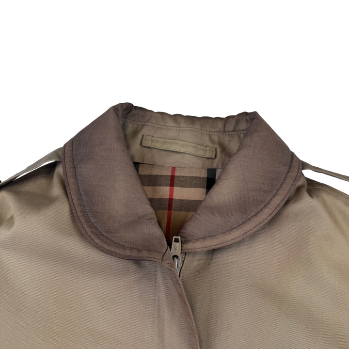 Burberry Nova Check Lined Trench Jacket Beige