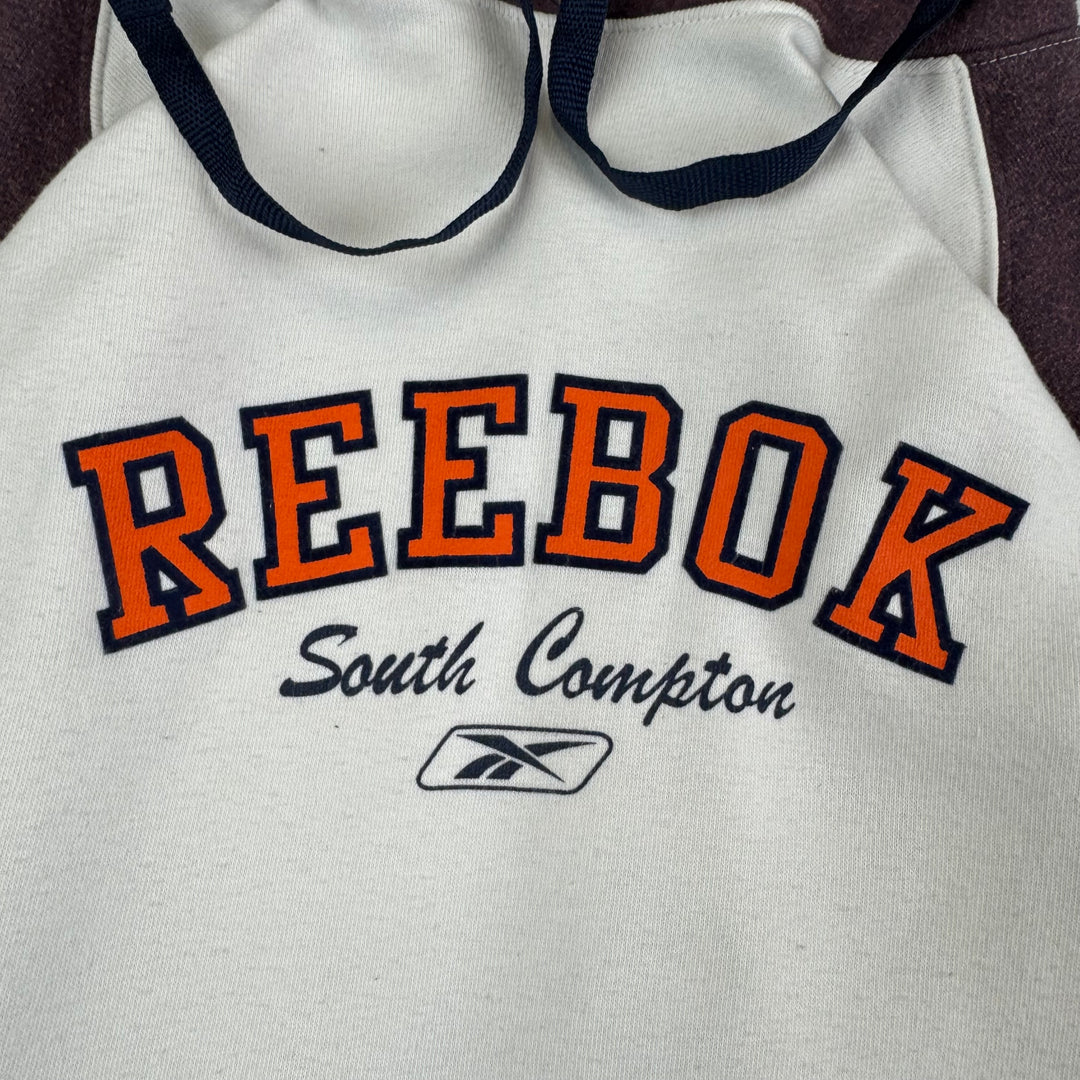 Reebok 90's South Compton Graphic Pullover Hoodie White Purple
