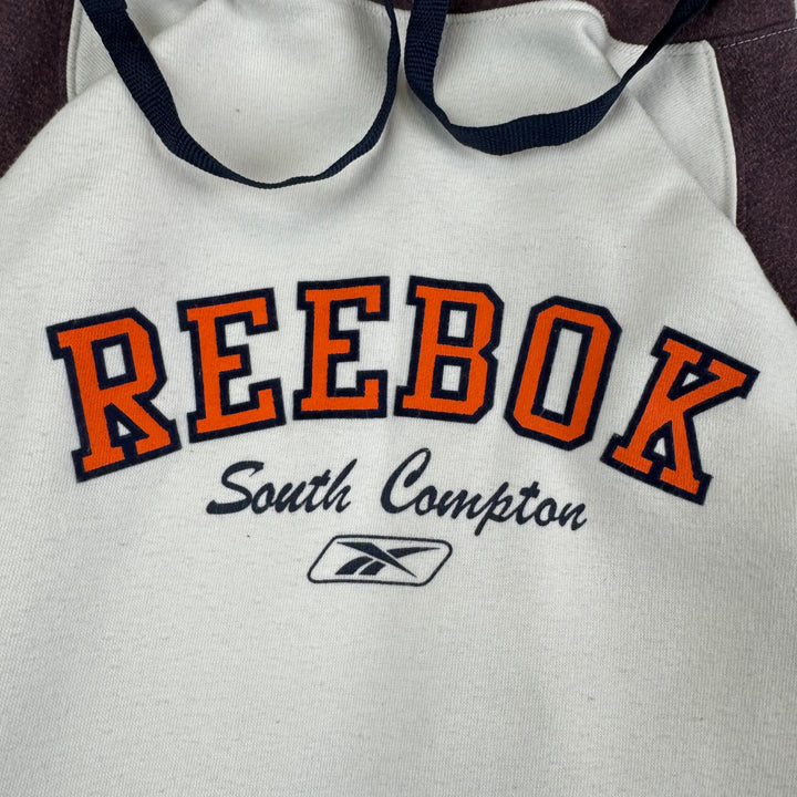 Reebok 90's South Compton Graphic Pullover Hoodie White Purple