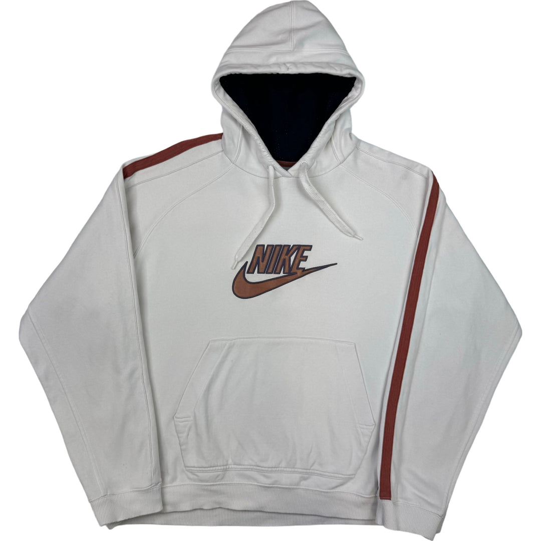 Nike 00's Embroidered Logo Pullover Hoodie White