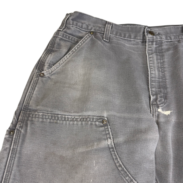 Carhartt Double Knee Original Fit Workwear Carpenter Trousers Grey