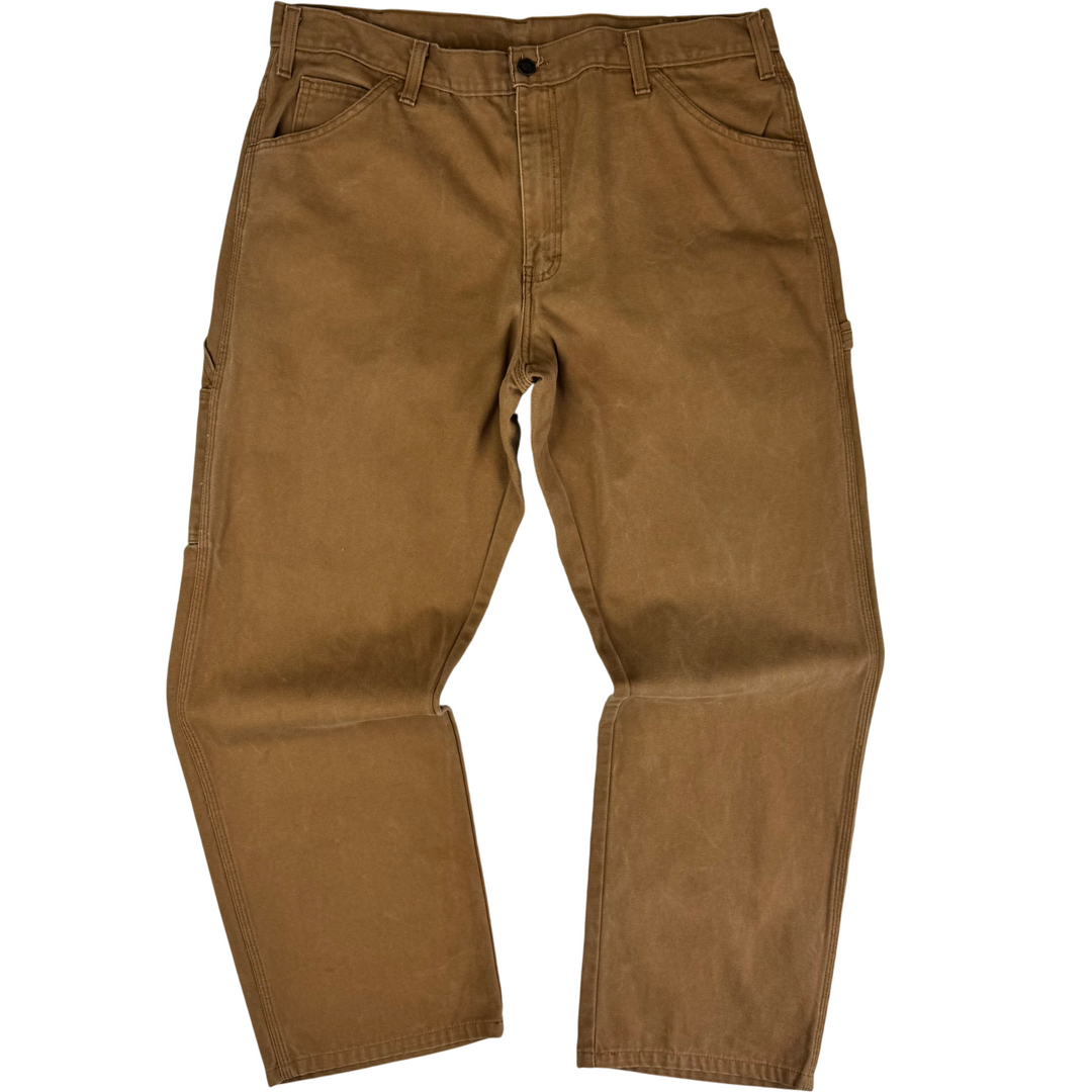 Dickies Carpenter Workwear Trousers Brown