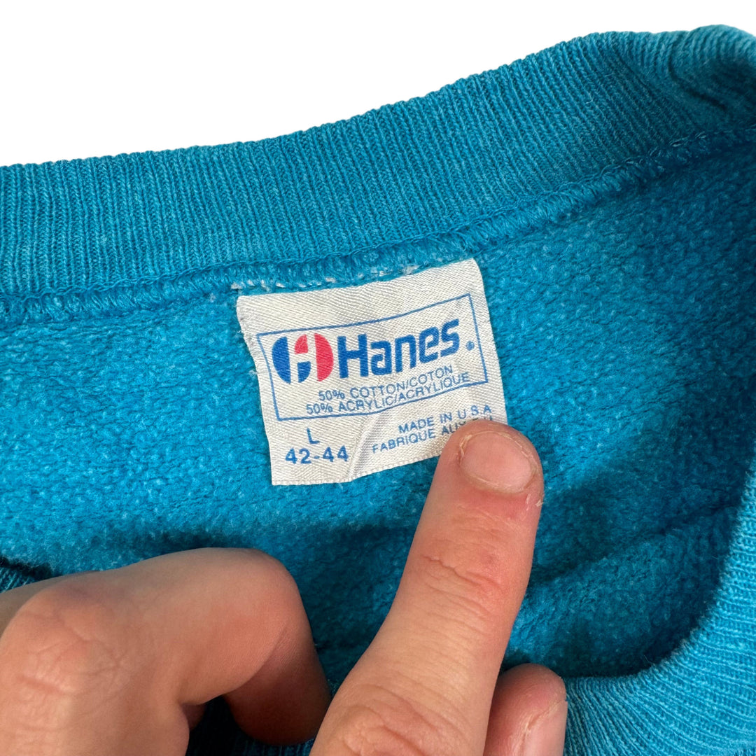 Hanes 90's Yosemite National Park Centennial Celebration Sweatshirt Teal