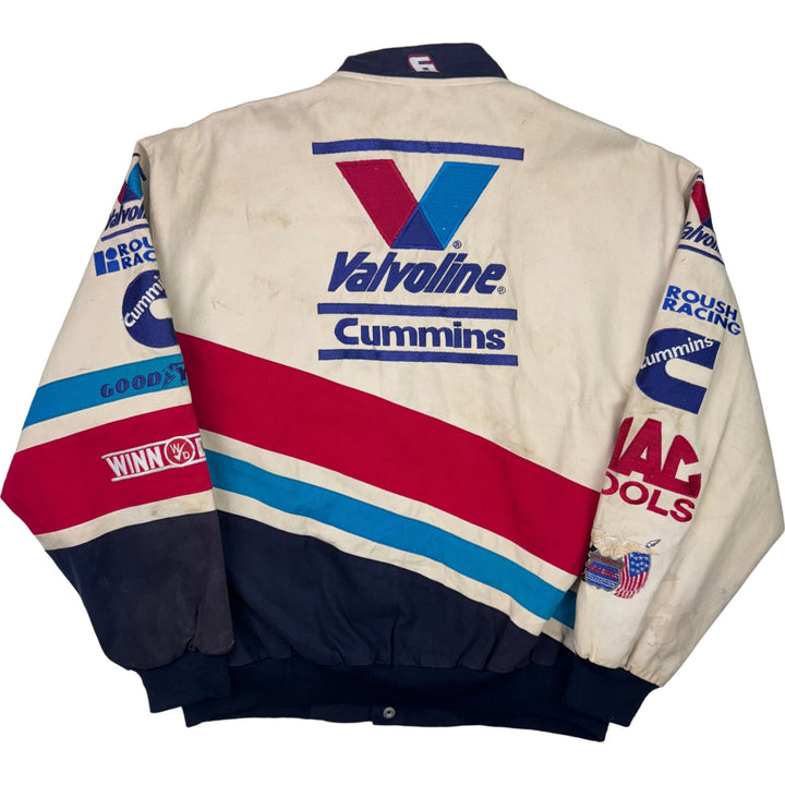 Vintage Jeff Hamilton NASCAR Racing Valvoline Cummins Jacket Rare