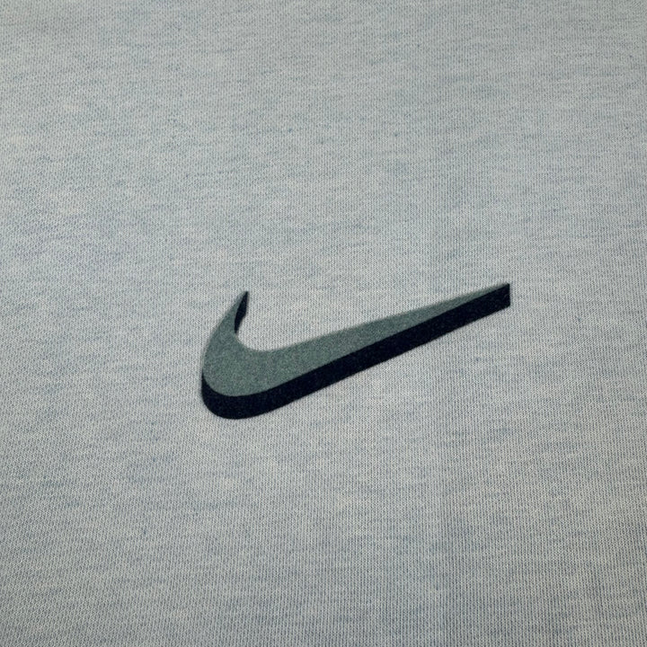 Nike 00's Athletica Swoosh Logo Sweatshirt Blue