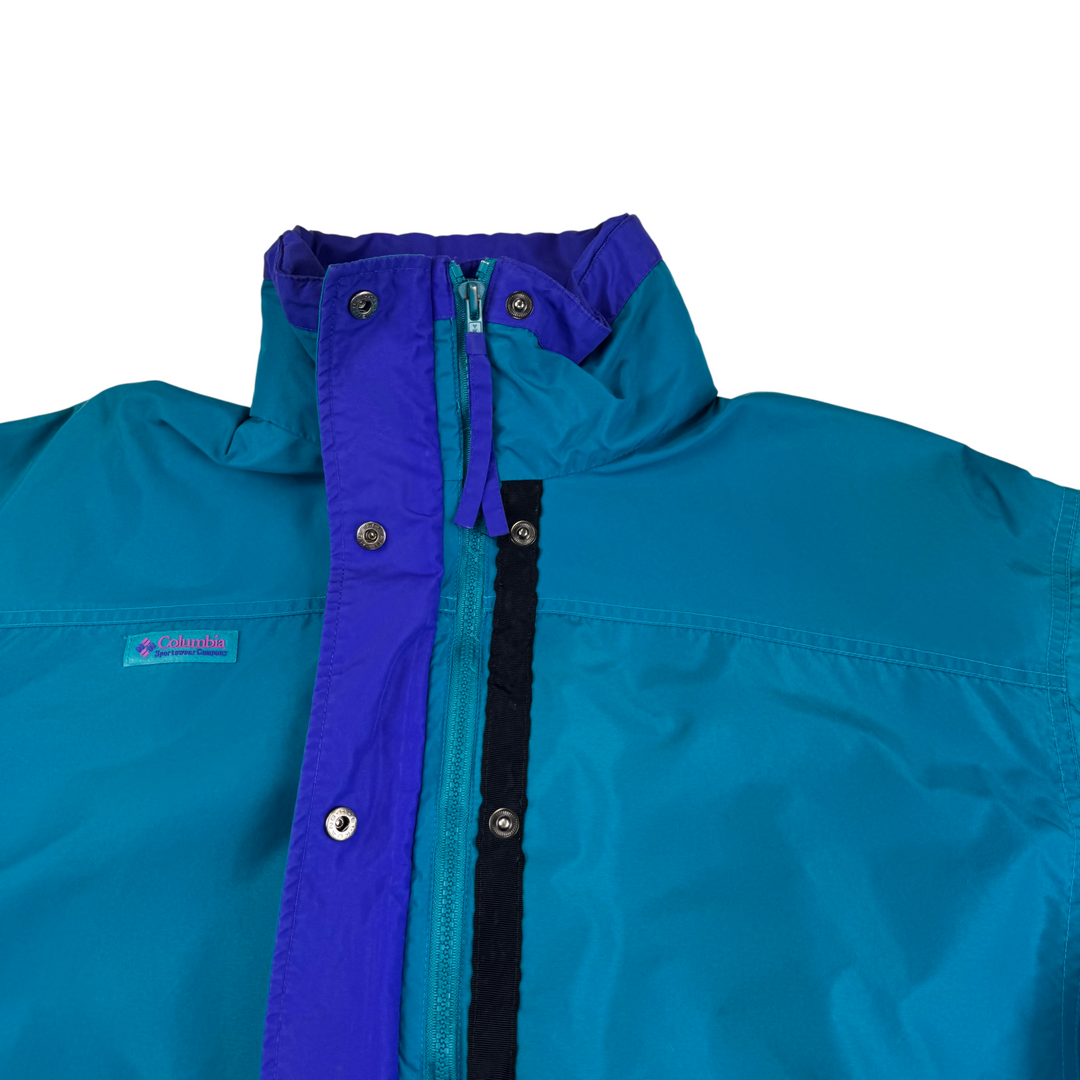 Vintage 90's Columbia Bugaboo Full-Zip Jacket Teal Blue