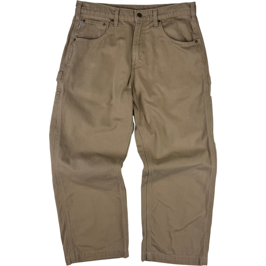 Carhartt Loose Fit Workwear Carpenter Trousers Beige