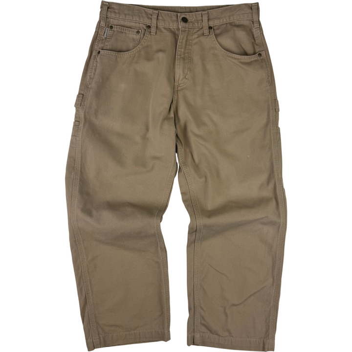 Carhartt Loose Fit Workwear Carpenter Trousers Beige