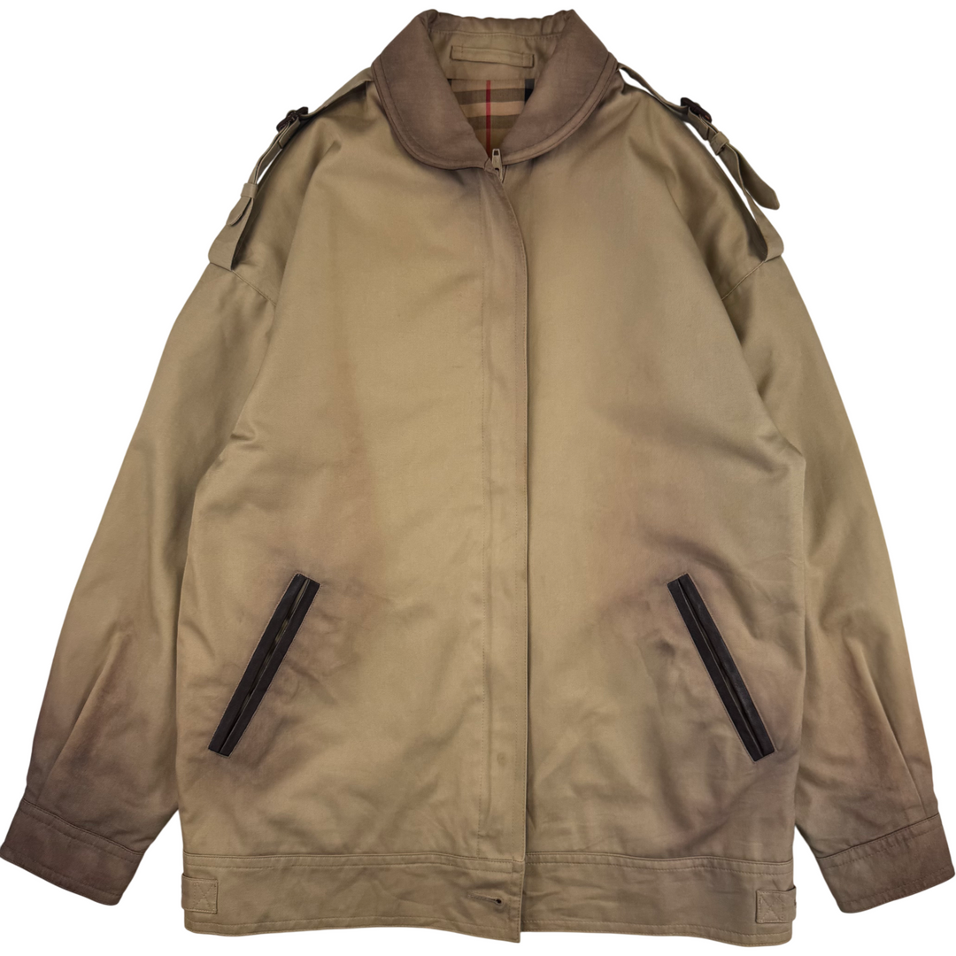 Burberry Nova Check Lined Trench Jacket Beige