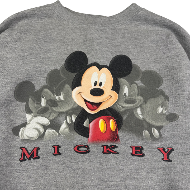 Disney 90's Mickey Mouse Graphic Sweatshirt Grey