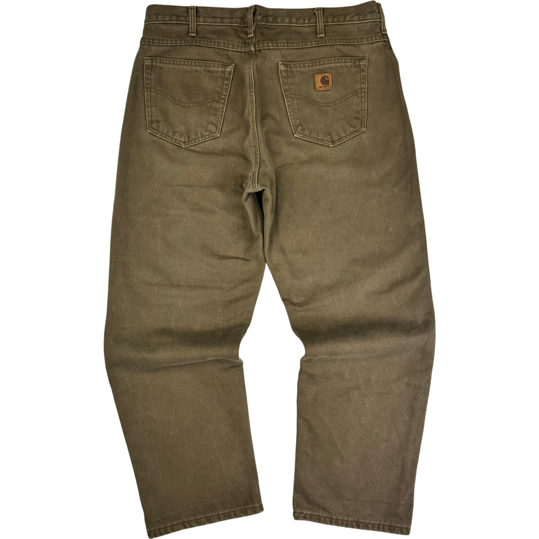 Carhartt Flannel Lined Jeans Brown