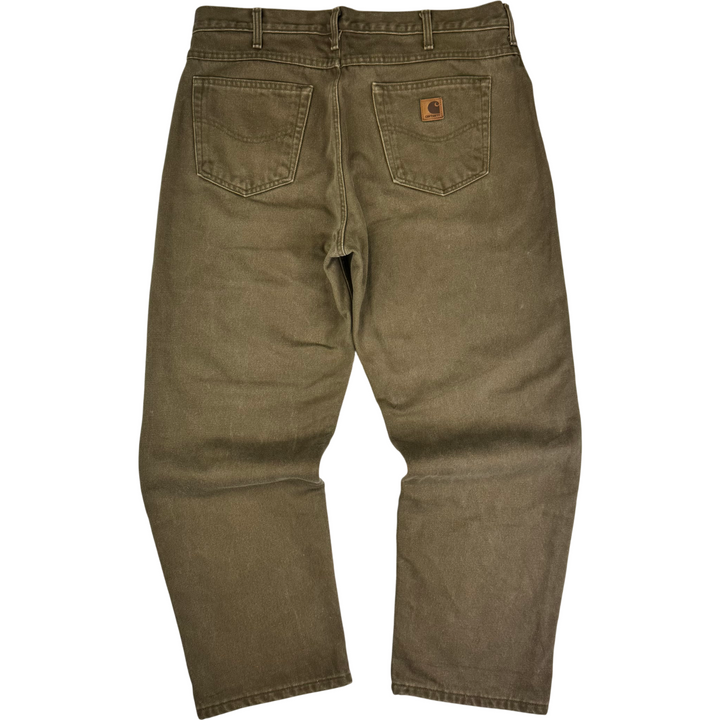 Carhartt Flannel Lined Jeans Brown