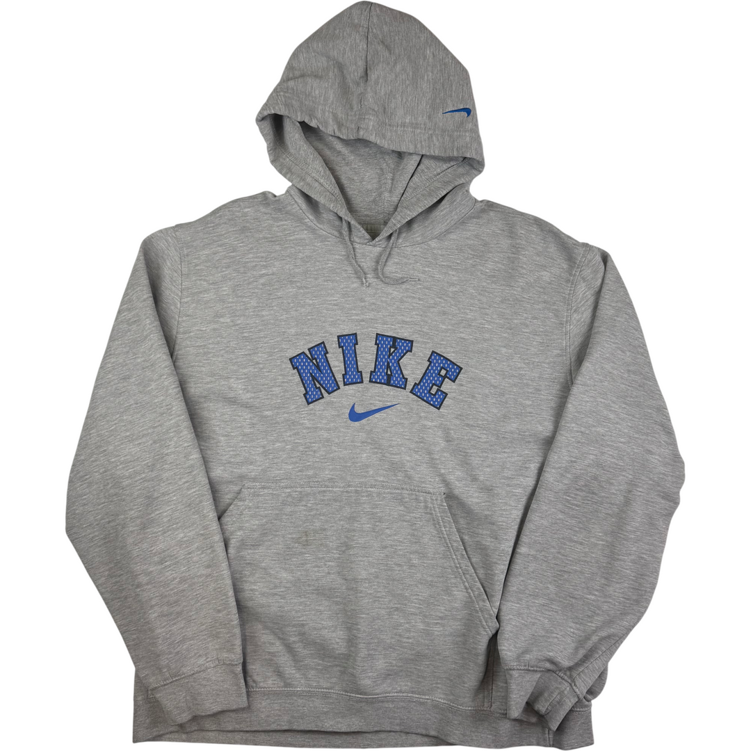 Nike 00's Pullover Center Swoosh Hoodie Grey