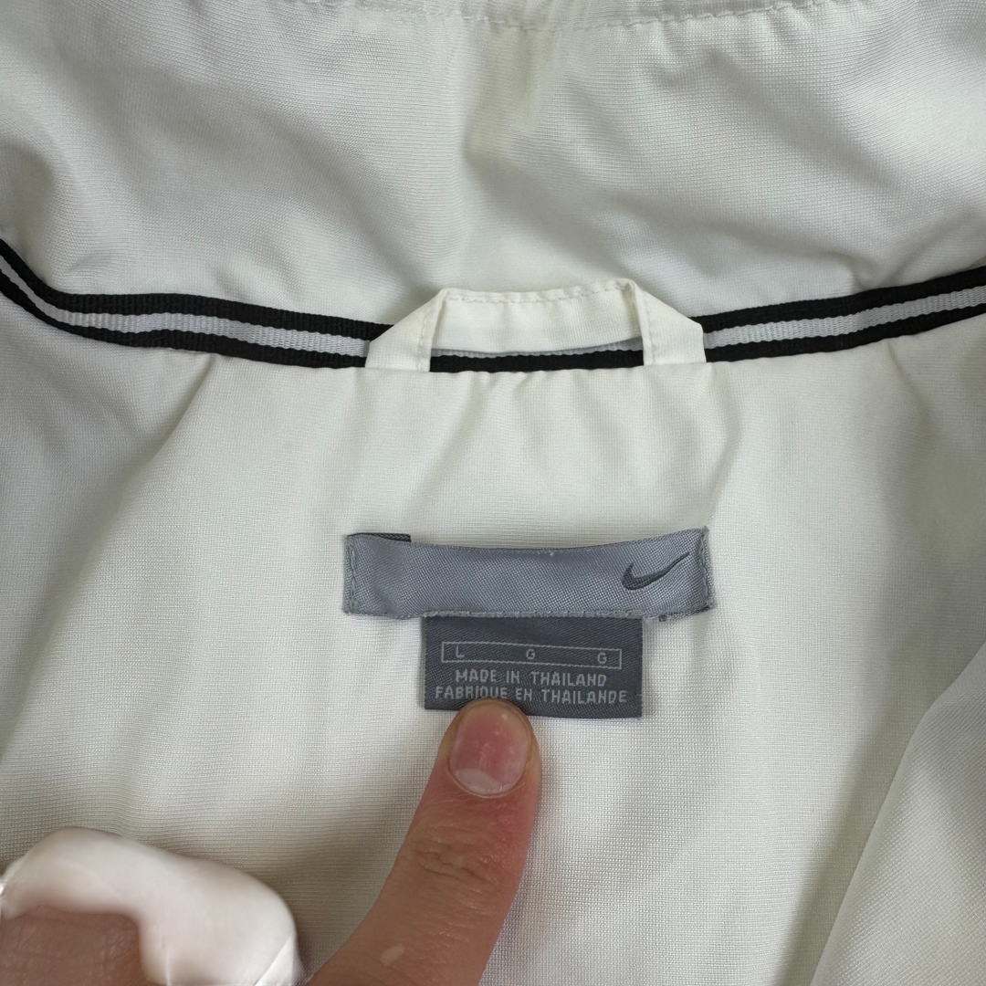 Nike 00's Full-Zip Track Jacket White Black Red