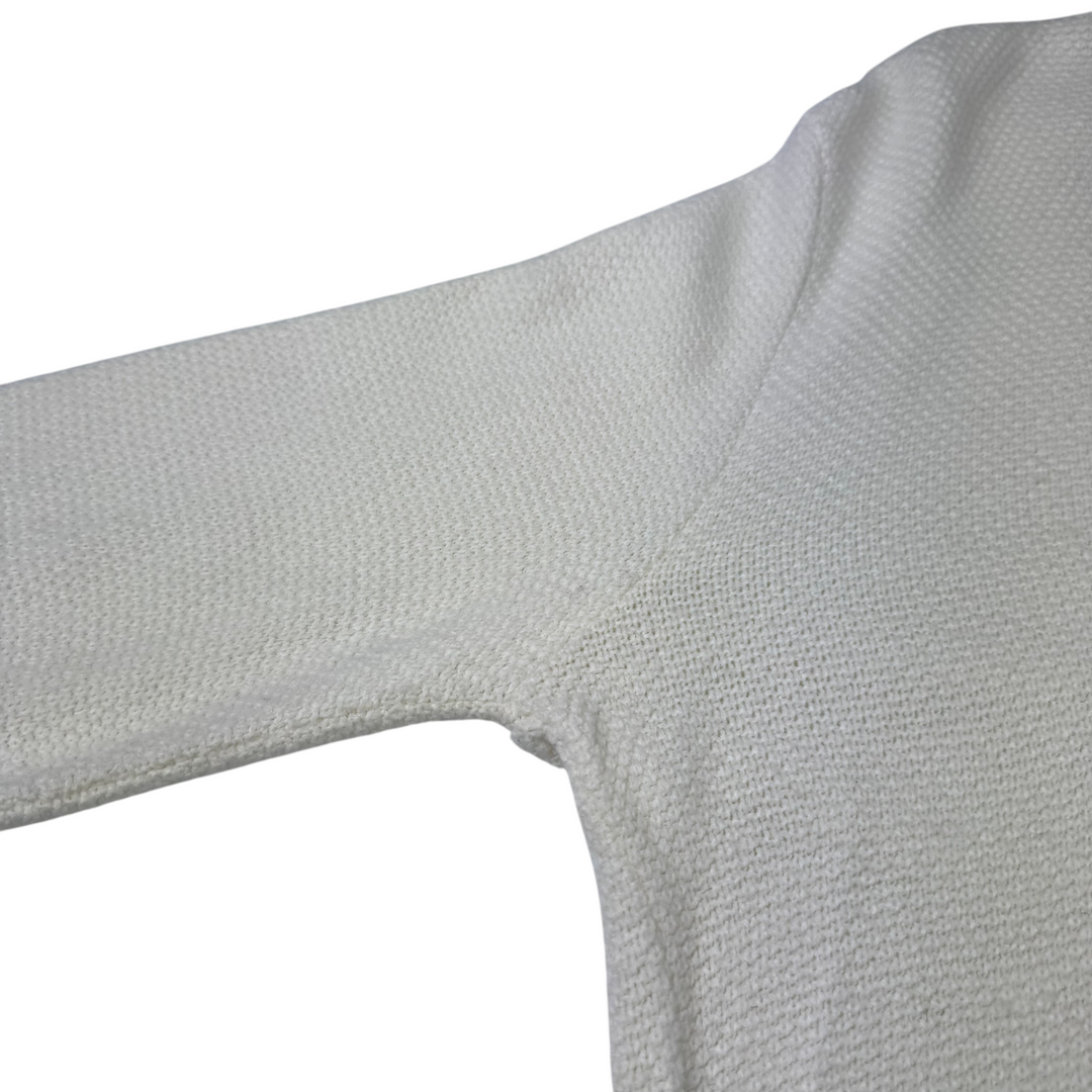 Christian Dior 90's V-Neck Knit Sweater Cream