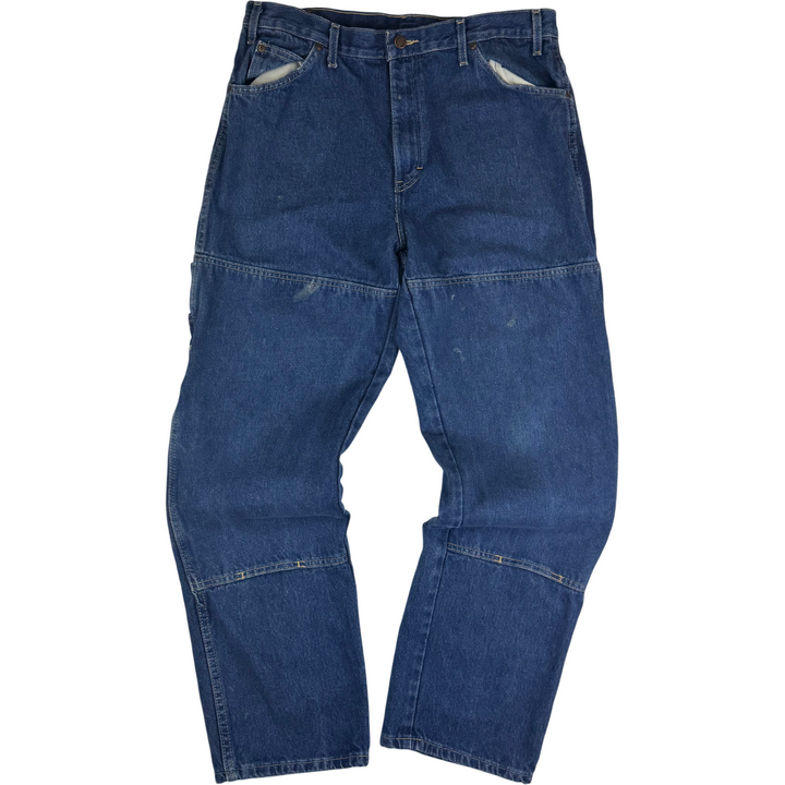 Dickies Double Knee Carpenter Denim Workwear Jeans Blue