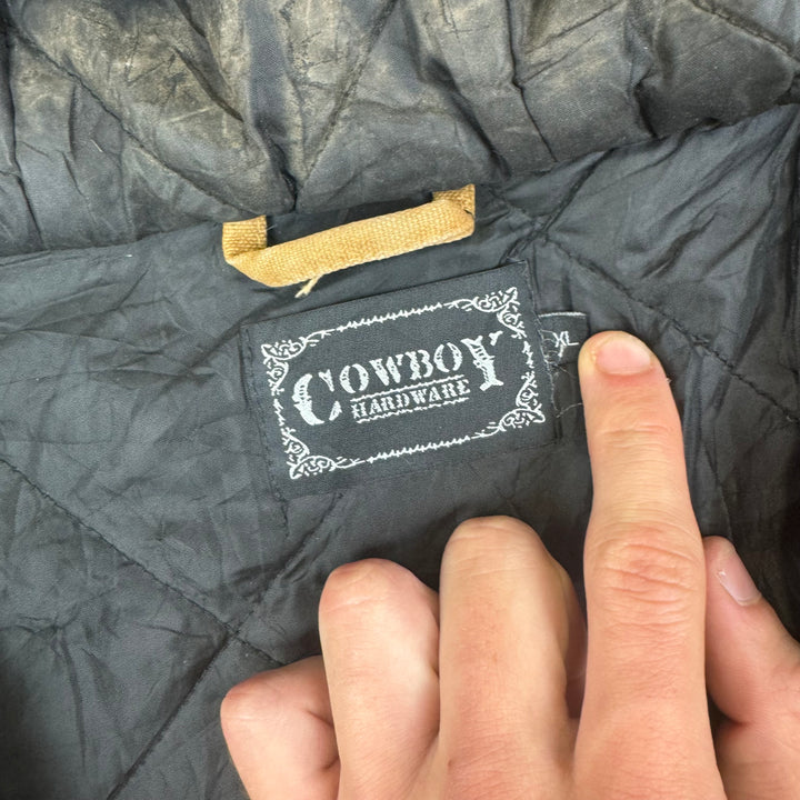 Cowboy Hardware 'Ride Hard Live Hard' Distressed Workwear Active Jacket Brown