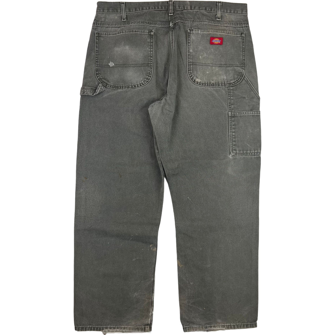 Dickies Workwear Distressed Carpenter Trousers Green