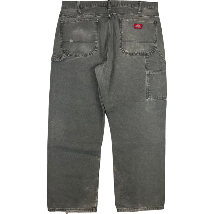 Dickies Workwear Distressed Carpenter Trousers Green