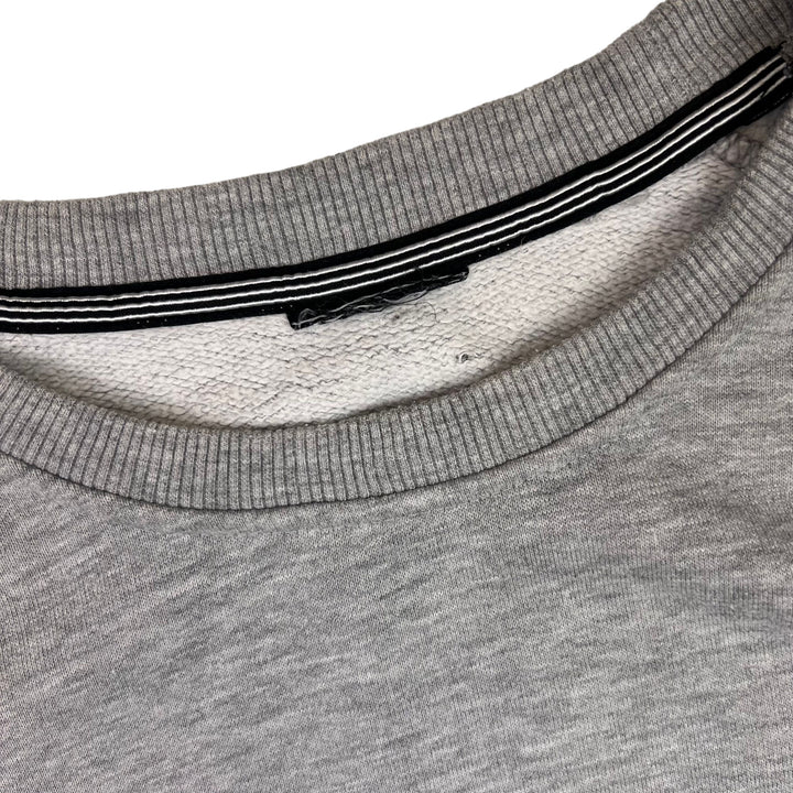 Adidas Crewneck Sweatshirt Grey with Navy Stripes