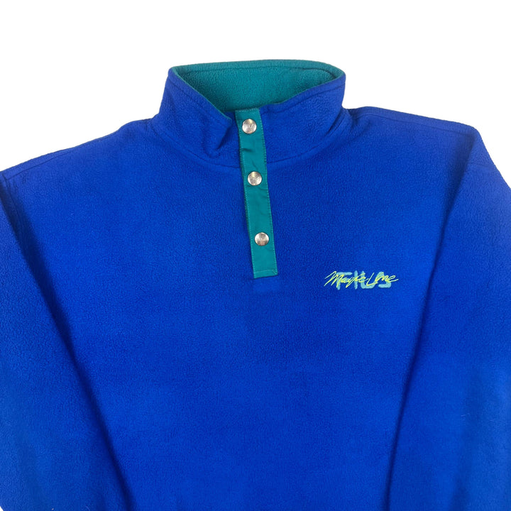 Vintage 90's Fila Quarter-Zip Fleece Blue
