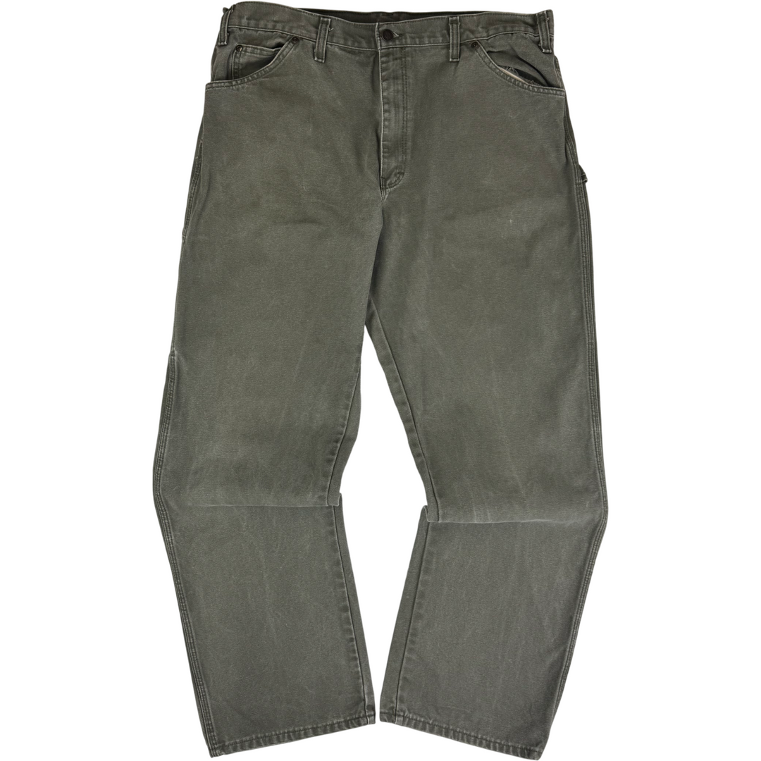 Dickies Workwear Carpenter Trousers Green