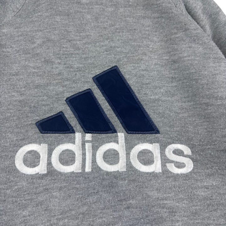 Adidas 90's Reversible Full-Zip Hooded Jacket Grey Navy