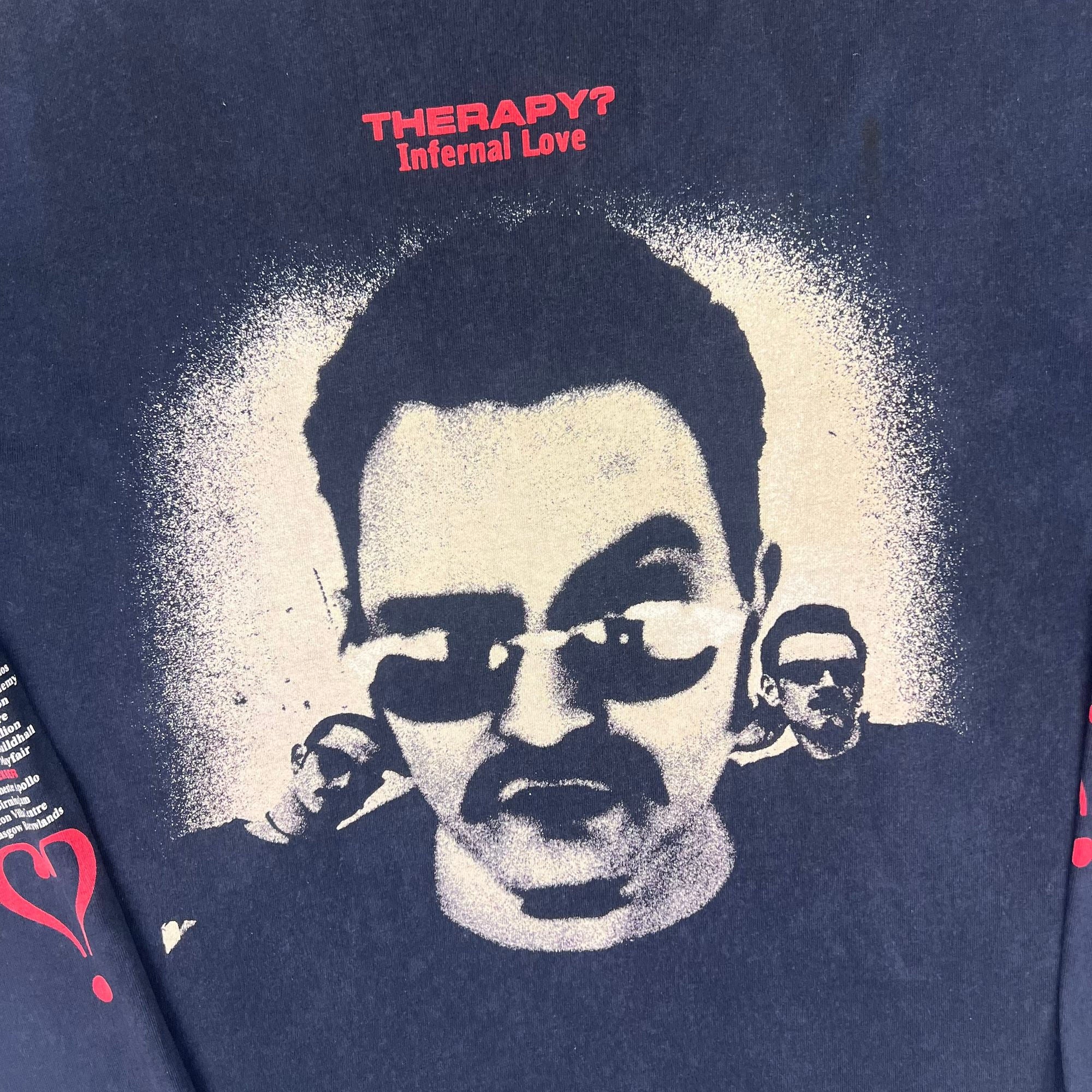 Therapy 1995 Infernal Love Band Graphic Long Sleeve Tour T-shirt