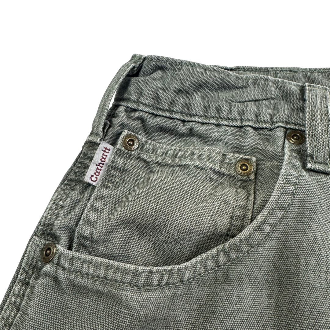 Carhartt Carpenter Loose Fit Workwear Trousers Green