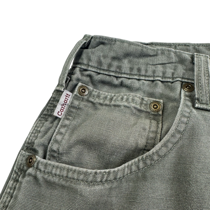 Carhartt Carpenter Loose Fit Workwear Trousers Green