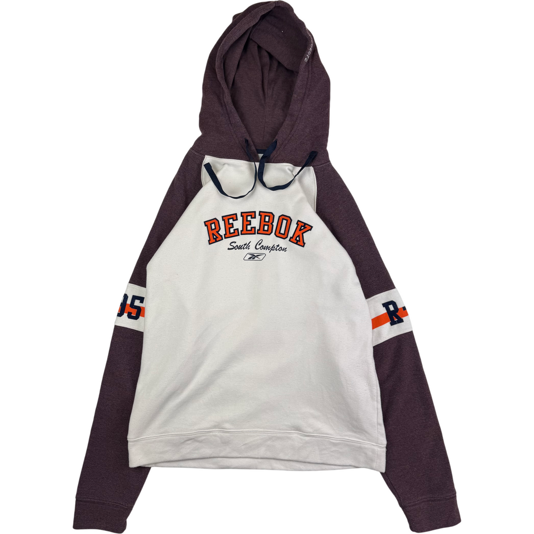 Reebok 90's South Compton Graphic Pullover Hoodie White Purple