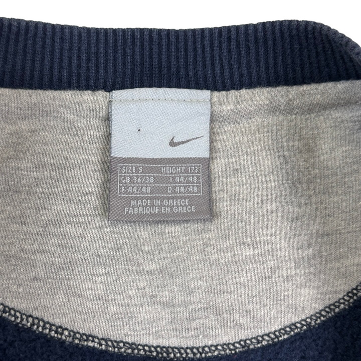 Nike 00's Mini Swoosh Embroidered Sweatshirt Navy
