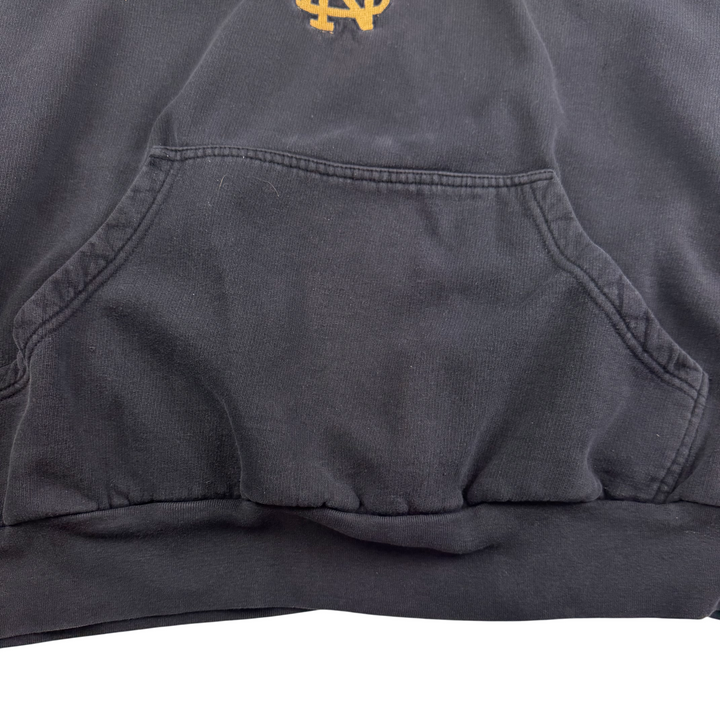 Vintage 90's Russell Athletic Notre Dame Heavyweight Hoodie Navy