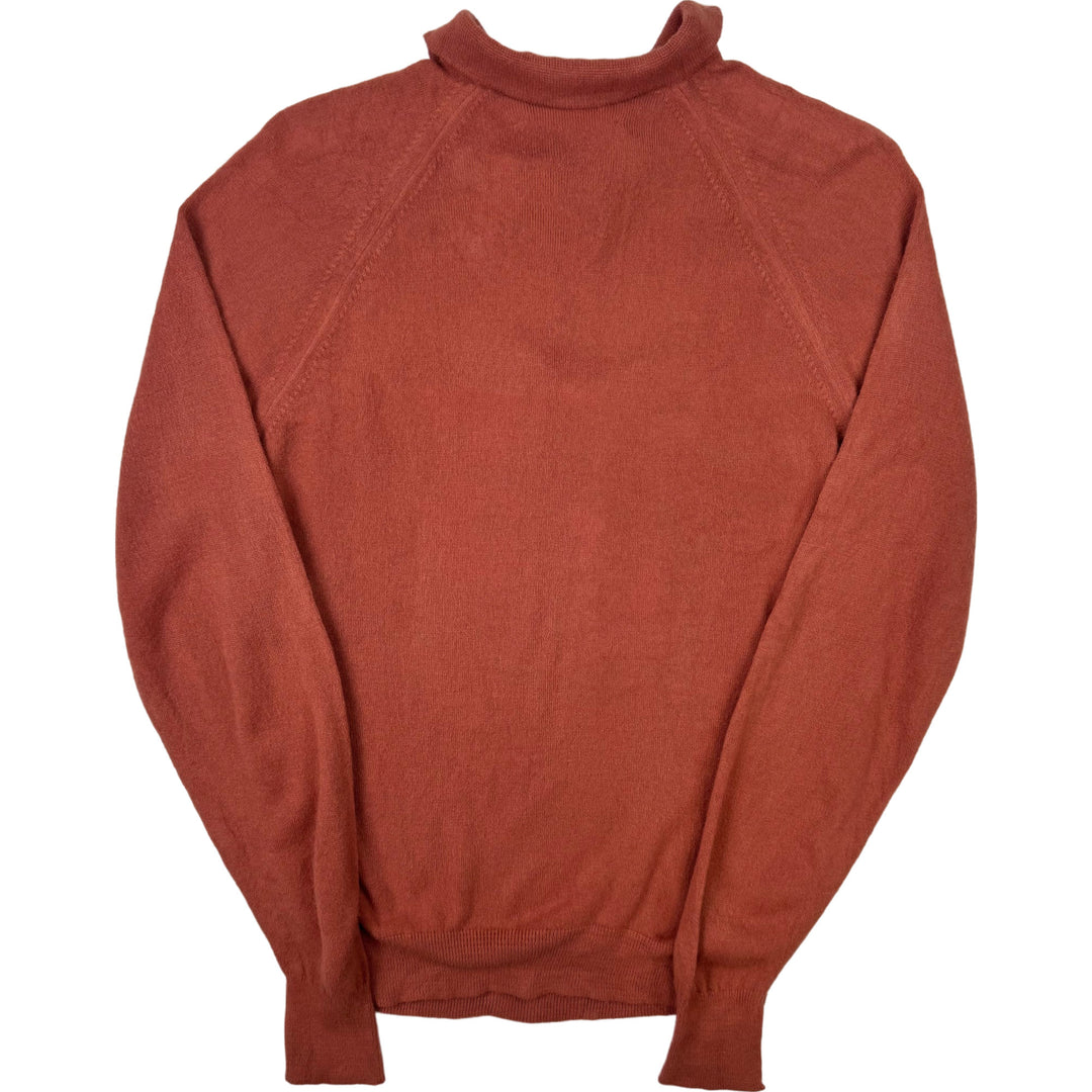 Christian Dior Monsieur Knitted Polo Sweater Burnt Orange