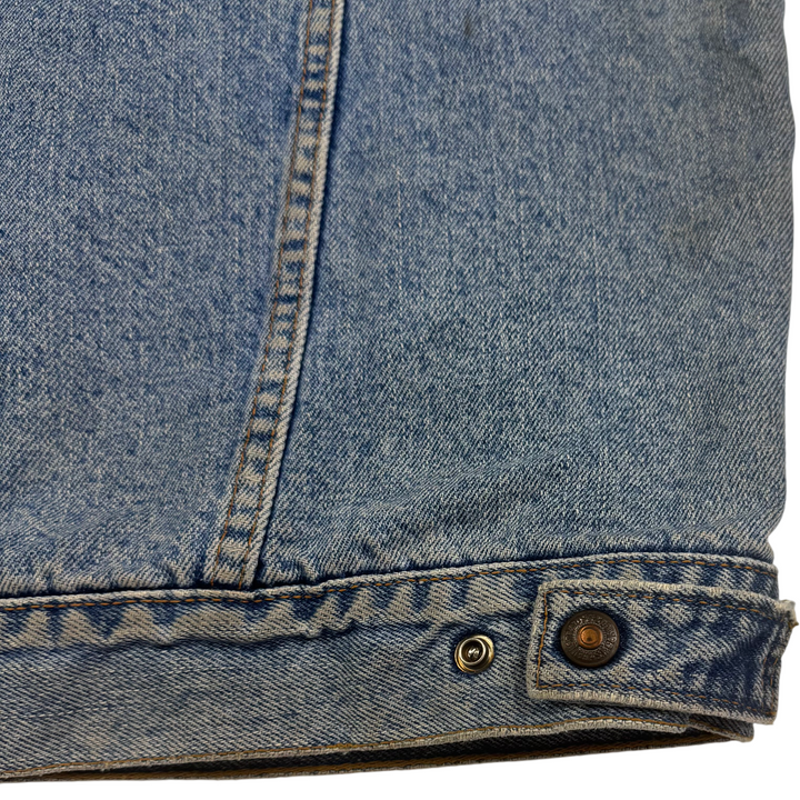 Vintage Levi's Flannel Lined Denim Vest Blue