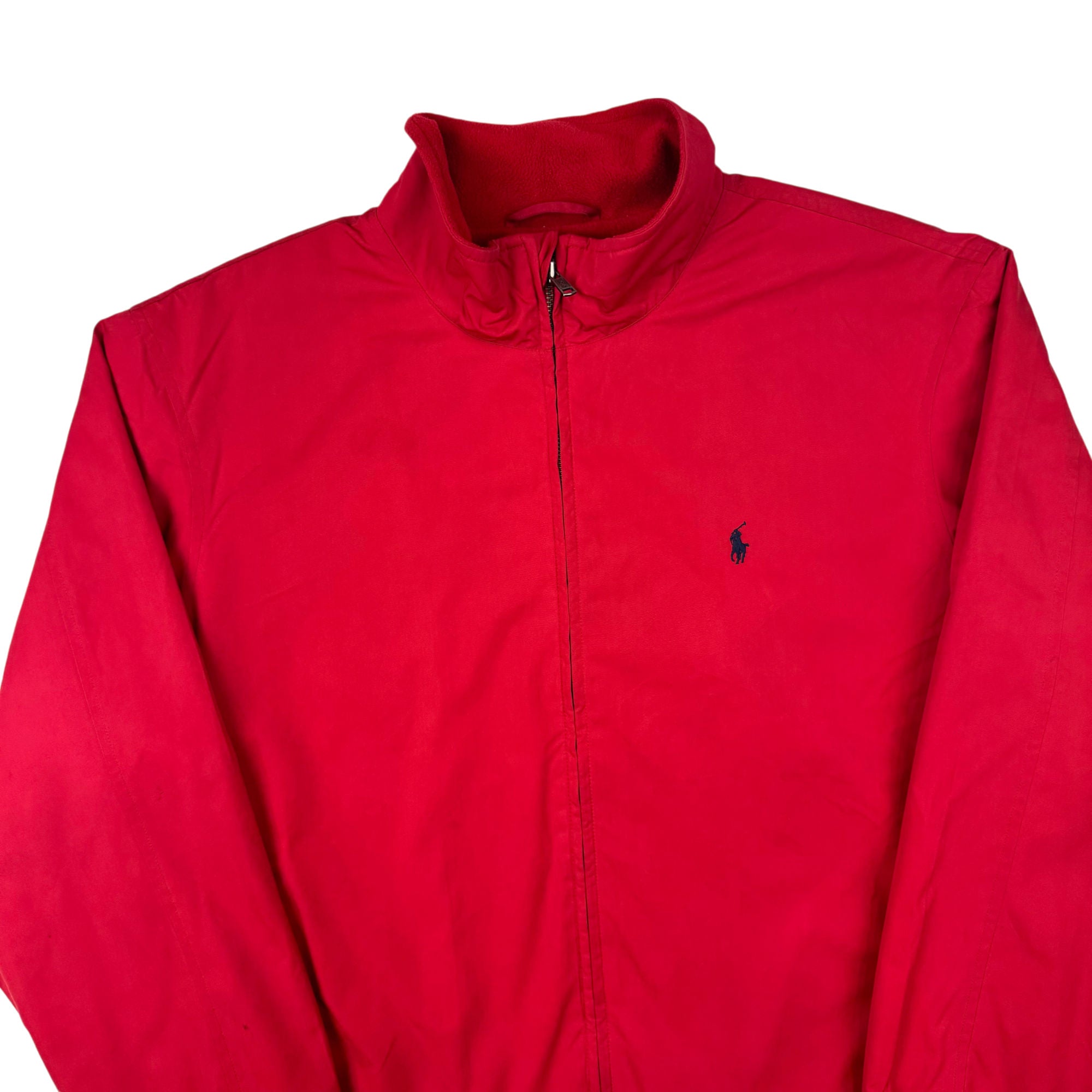 Polo Ralph Lauren 90's Fleece Lined Harrington Bomber Jacket Red
