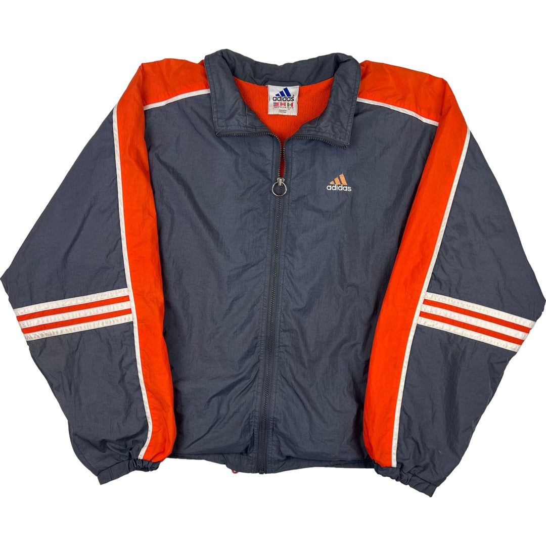 Adidas 90s Track Shell Jacket Grey Orange