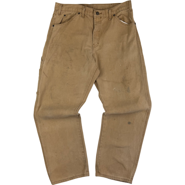 Dickies Carpenter Workwear Trousers Brown