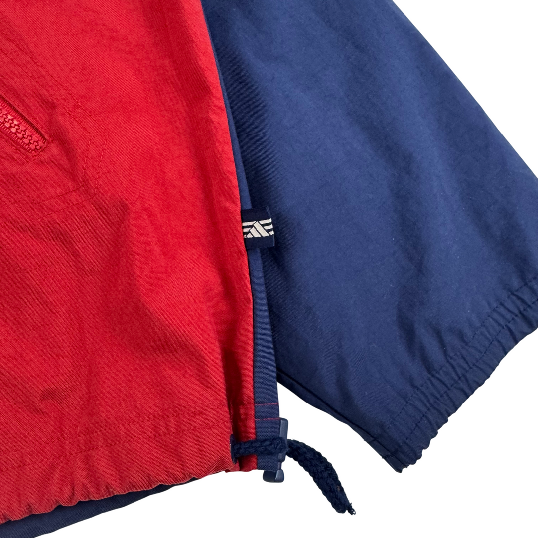 Adidas 90's Half-Zip Track Pullover Jacket Red Blue