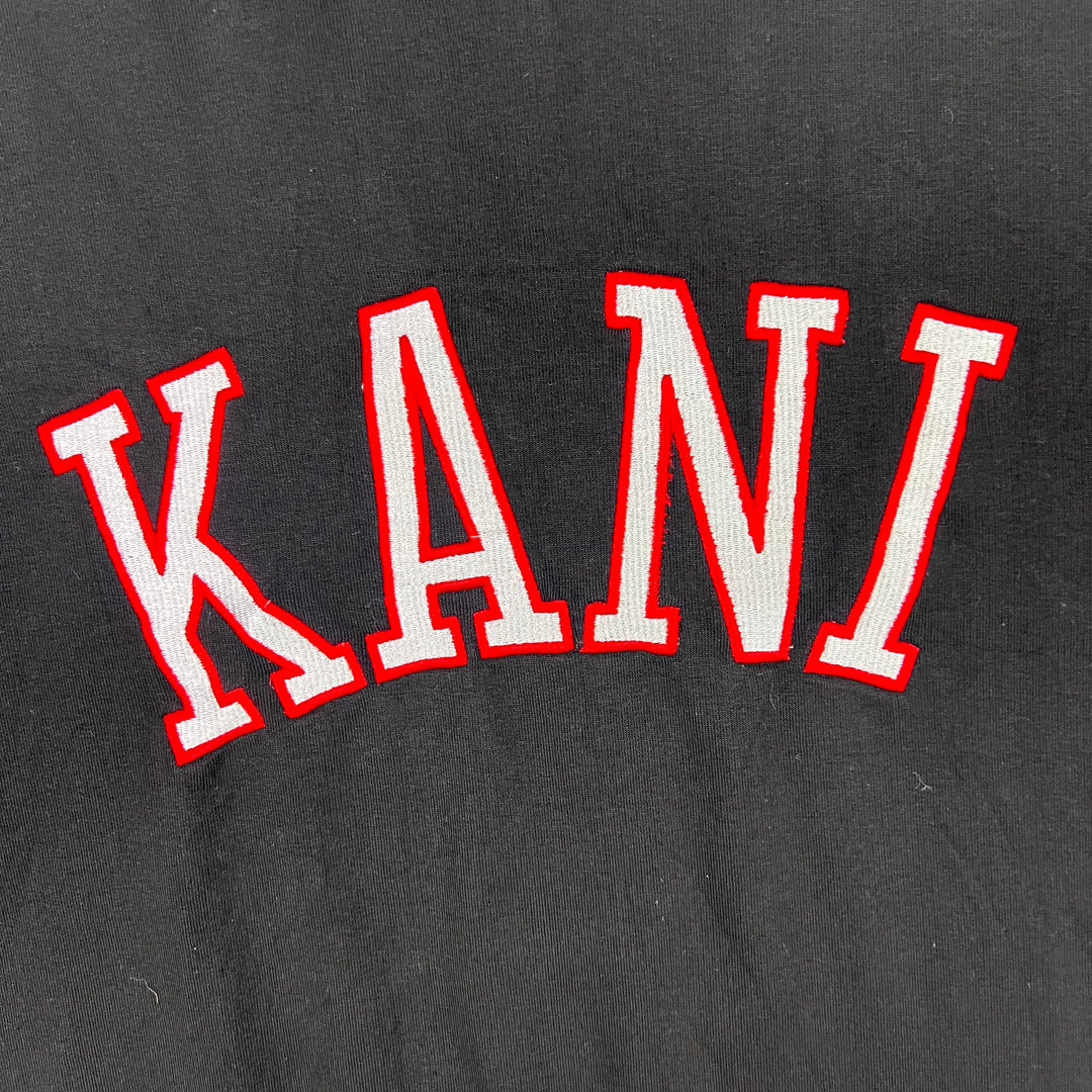 Vintage 90's Karl Kani Spell Out Embroidered Sweatshirt Black