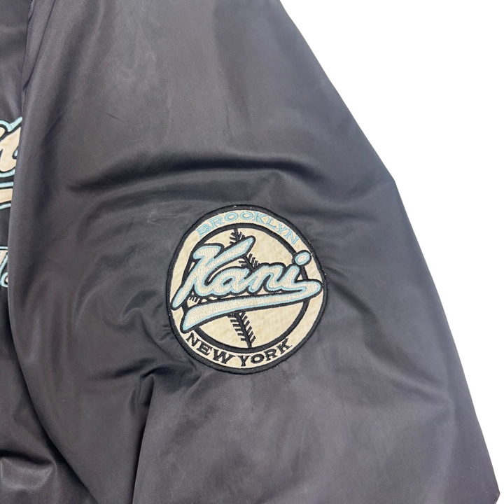 Vintage Kani Sport 90's Brooklyn NYC Varsity Jacket Black