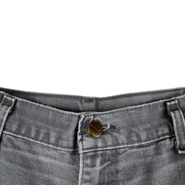 Carhartt Double Knee Original Fit Workwear Carpenter Trousers Grey