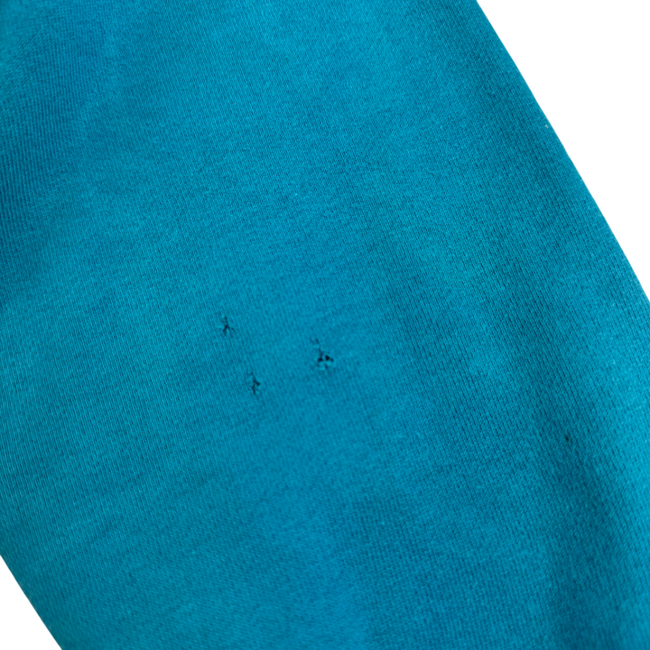 Vintage Nike 90's Embroidered Logo Sweatshirt Aqua Blue