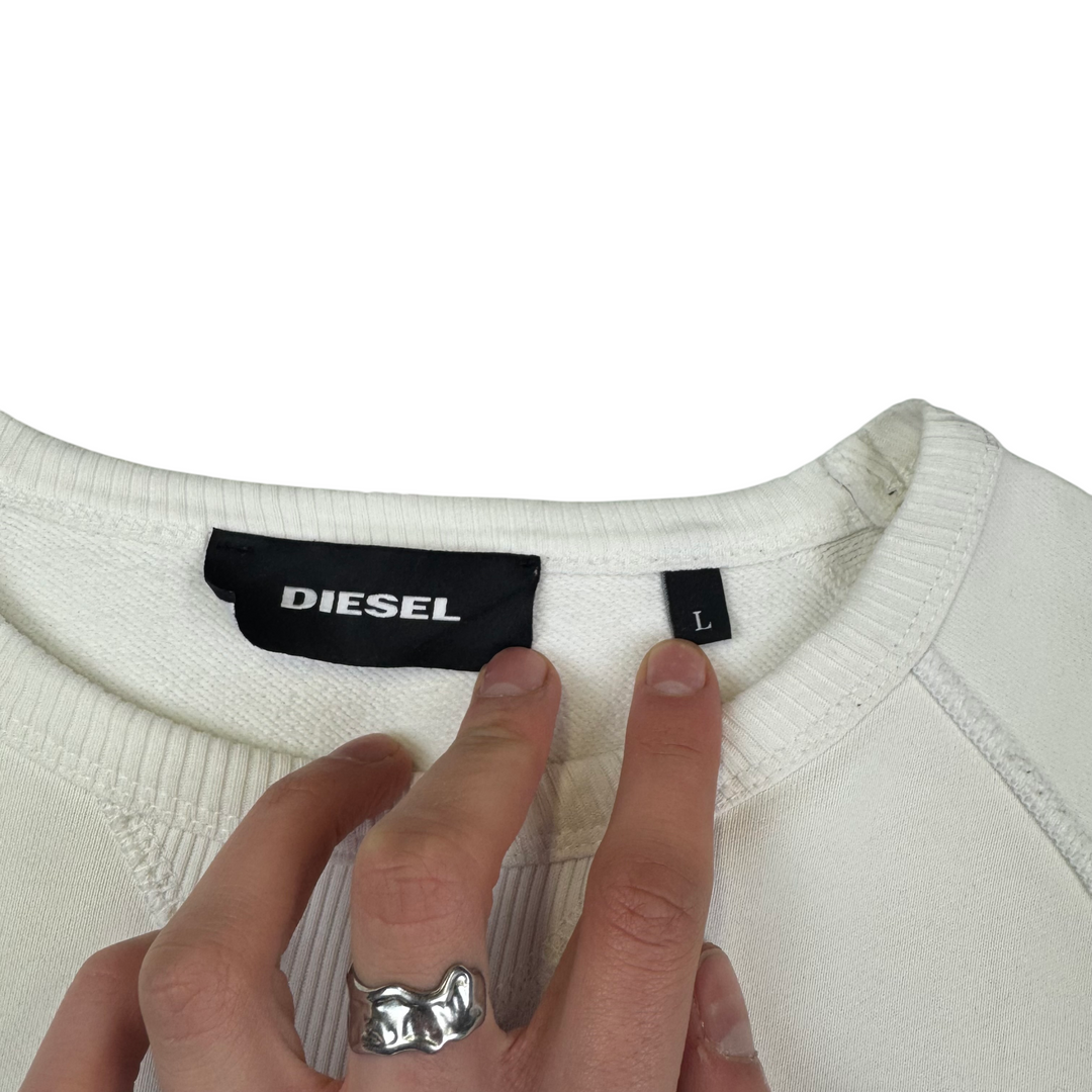 Diesel Crewneck Sweatshirt Cream