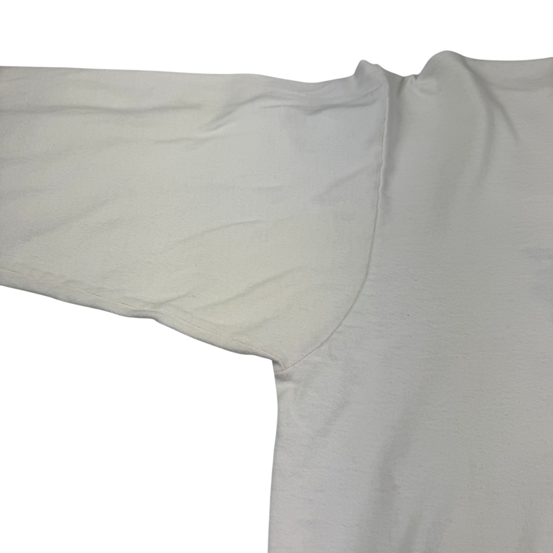Vintage Fruit of the Loom 90's Long Sleeve Graphic T-Shirt White