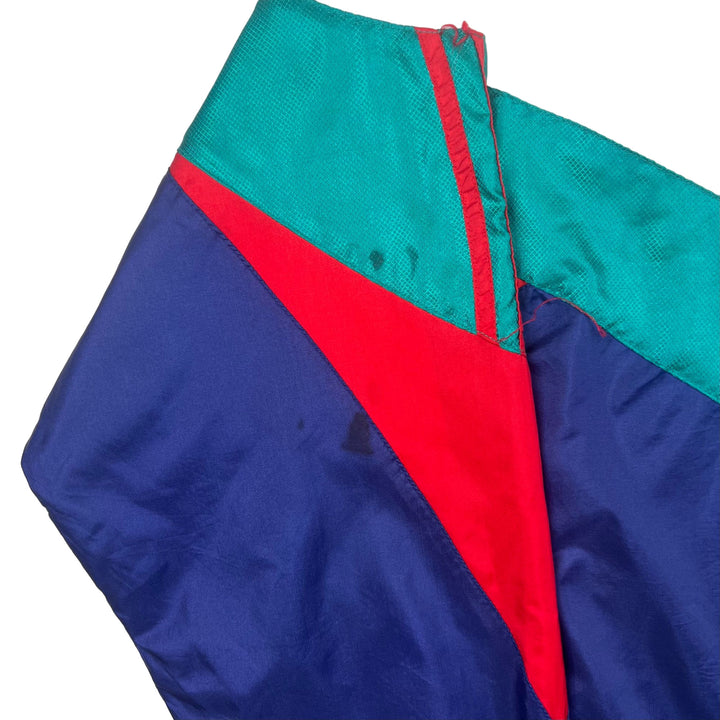 Vintage 80's Adidas Colourblock Track Jacket White Red Navy