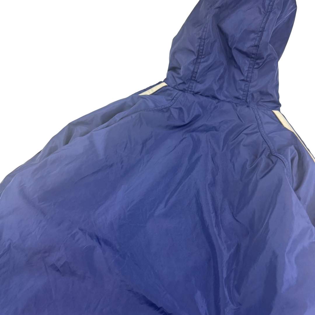 Adidas 90's Reversible Full-Zip Hooded Jacket Grey Navy