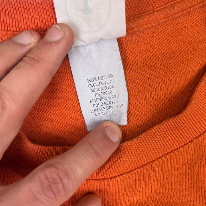 Vintage Costume Single Stitch Graphic T-Shirt Orange