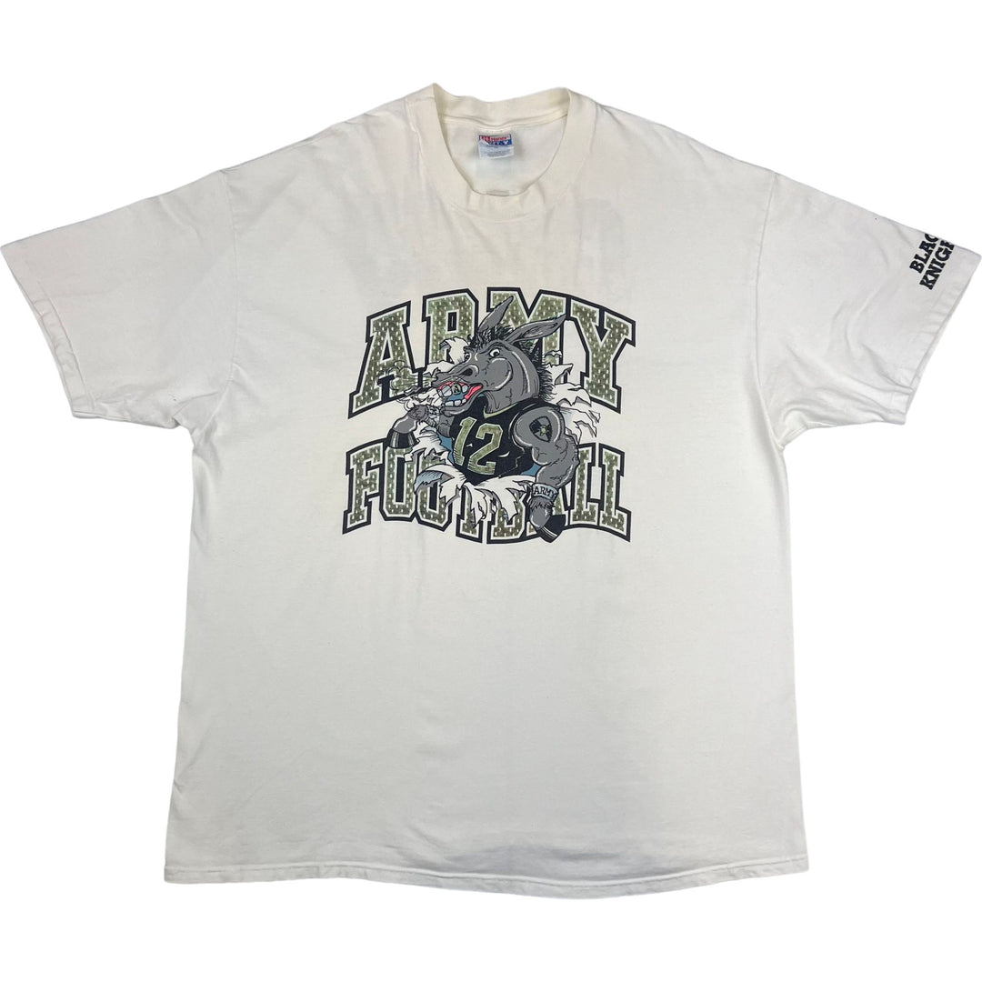 Hanes Vintage 1996 Army Football Black Knights Crush Navy T-shirt White