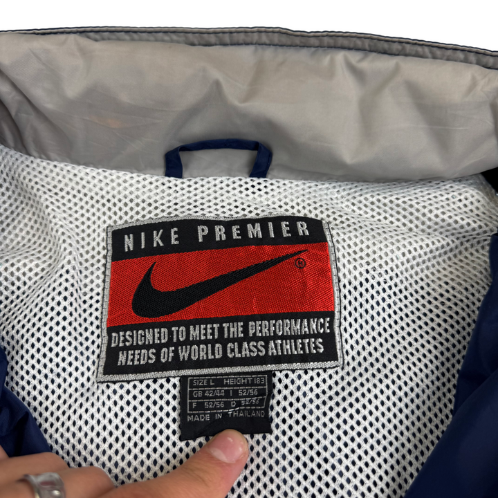 Vintage Nike 90's Premier Full-Zip Track Jacket Navy